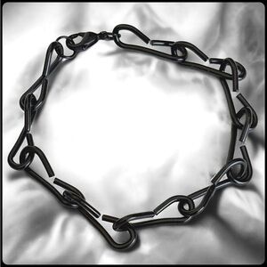 5 For $25💫Alternative Biker Chain Links Black Wicked Bracelet